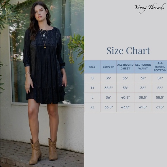 Boho Short Dress with Artisan Embroidery - Picture 6 of 7